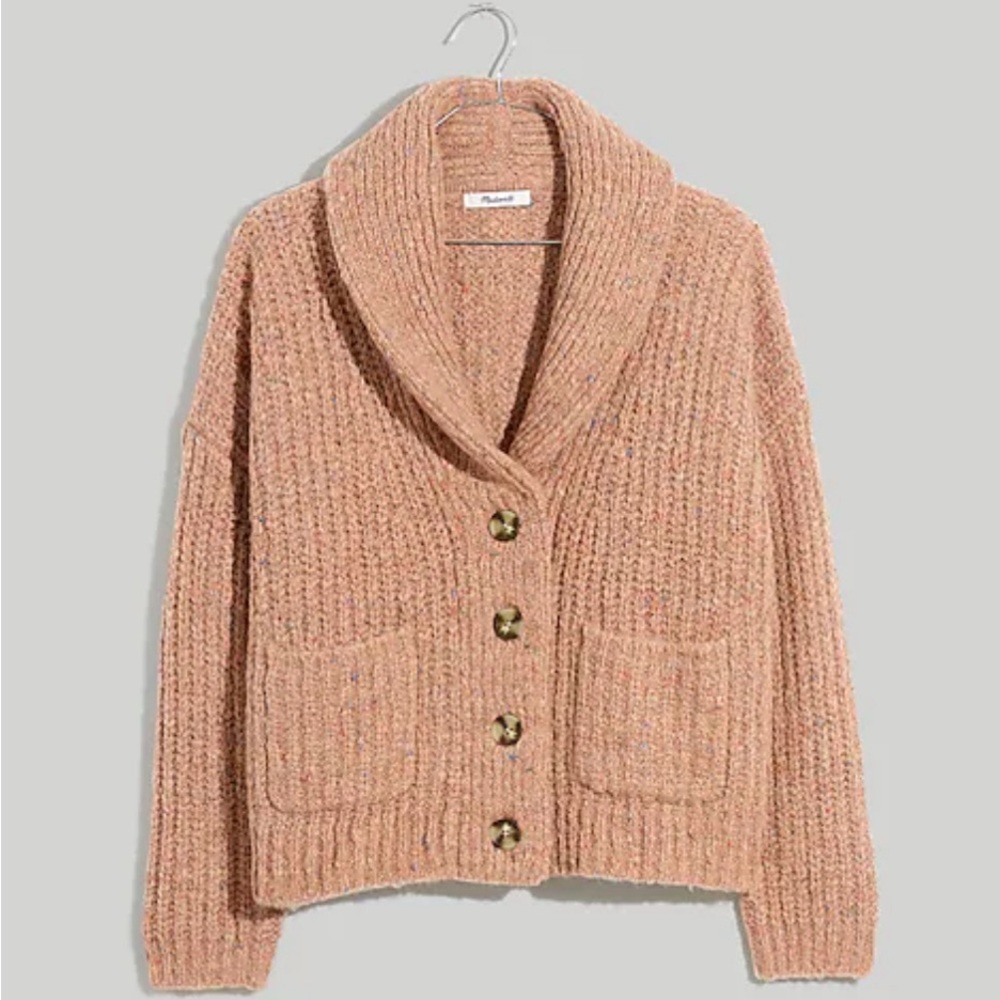 NWT Madewell Space-dye Shawl-collar Cardigan Sweater
